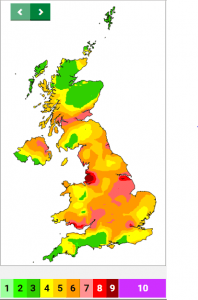 Pollution Map UK, Climate Change